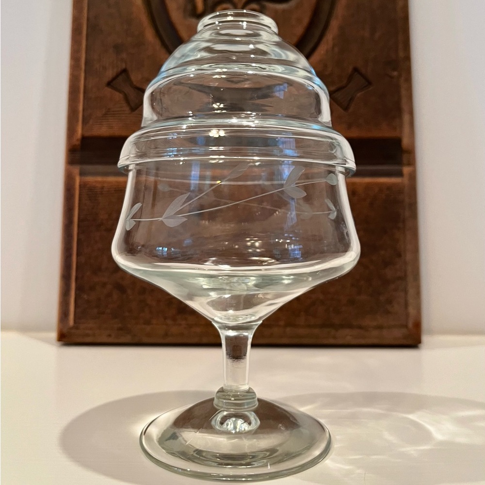 Vintage Princess House Etched Crystal Shrimp Cocktail Glass